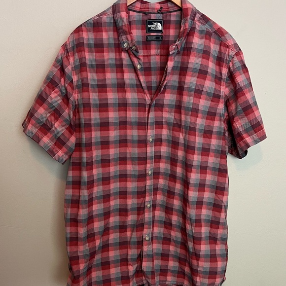 The North Face Mens Monanock Short Sleeve Button Up Shirt Multi Plaid Sz XXL - Picture 2 of 7